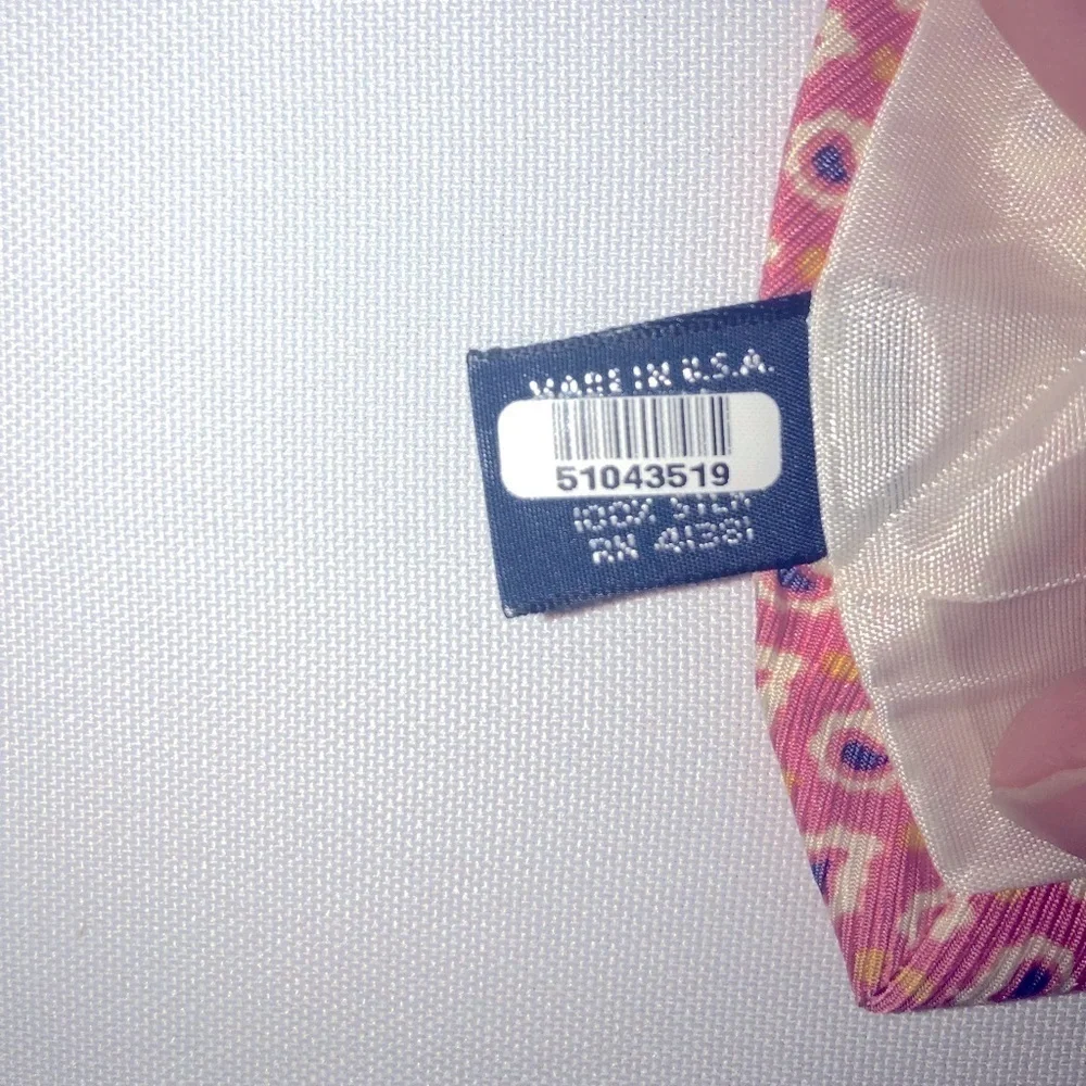 Polo Ralph Lauren peach & blue tiny paisley print tie SPRING